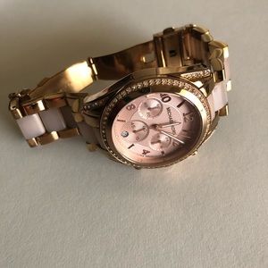 Rose Gold Michael Kors watch.